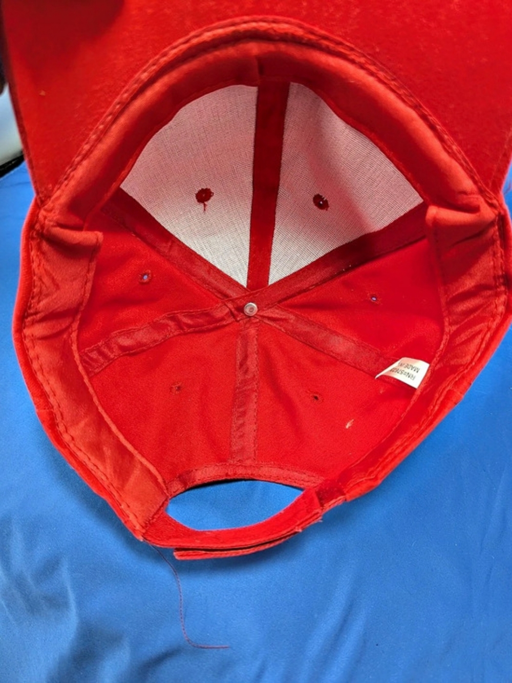 Red Rhinestone Embellished Cap - Picture 9 of 9
